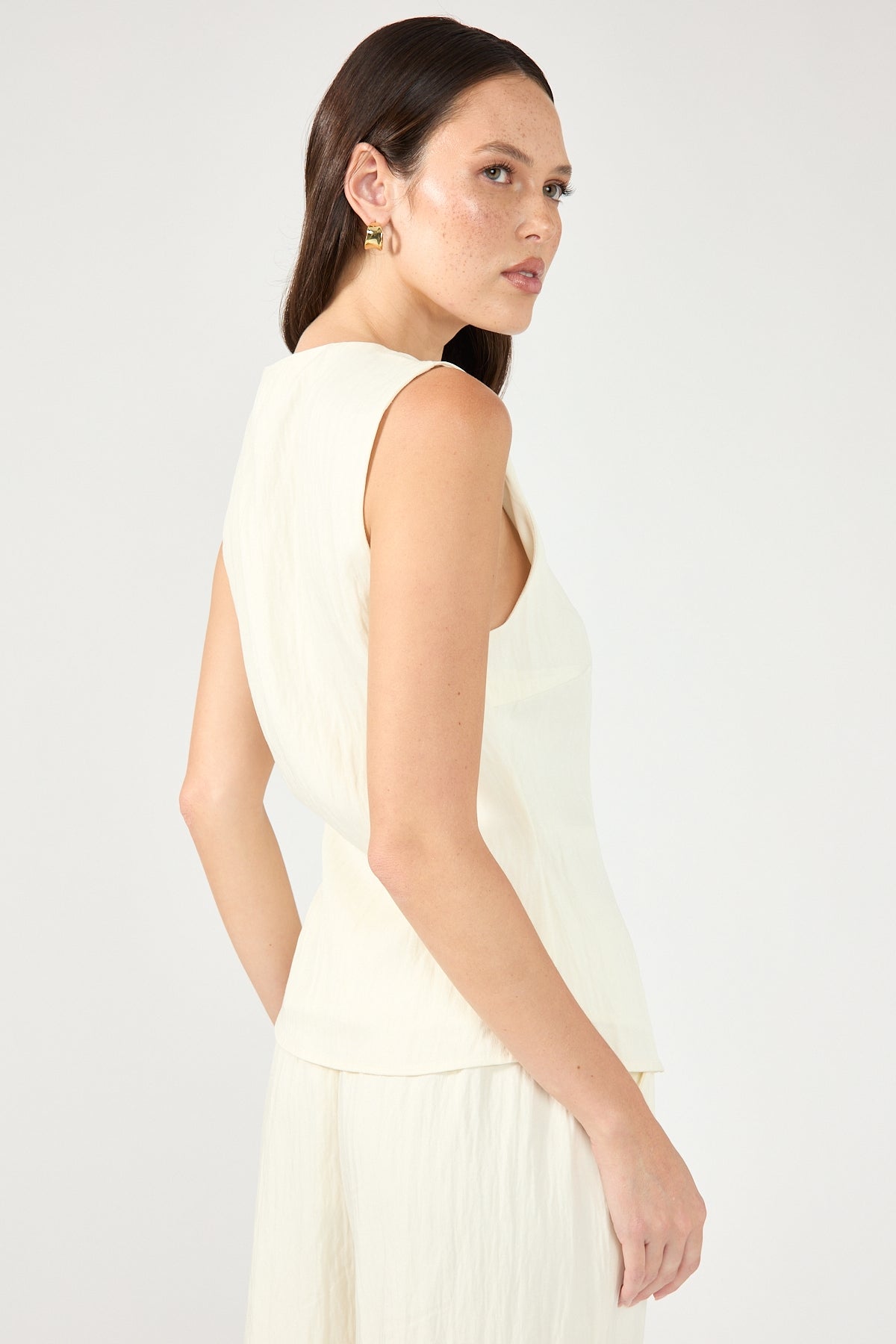 Perfect Stranger Bronte Wrap Front Top Cream