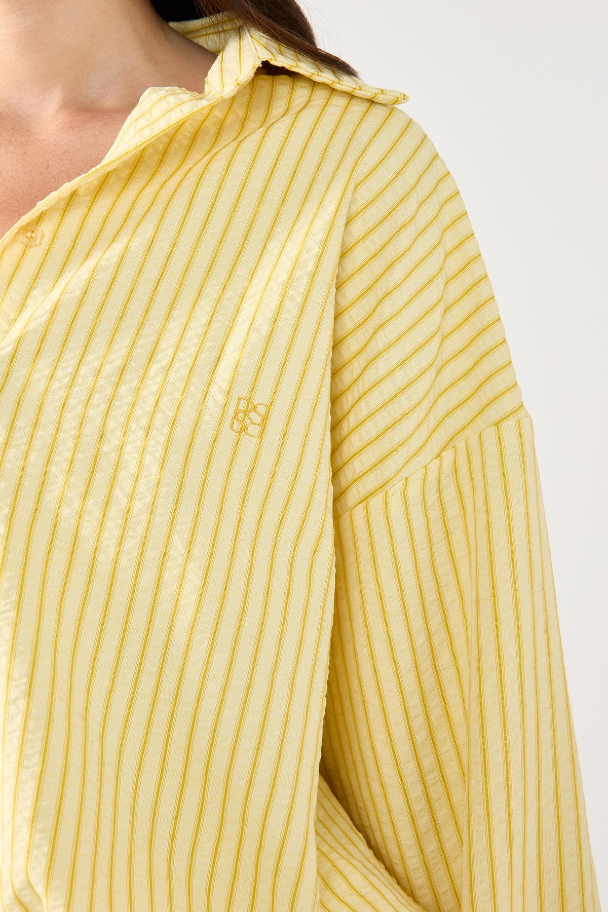 Perfect Stranger Kaili Stripe Shirt Lemon Stripe