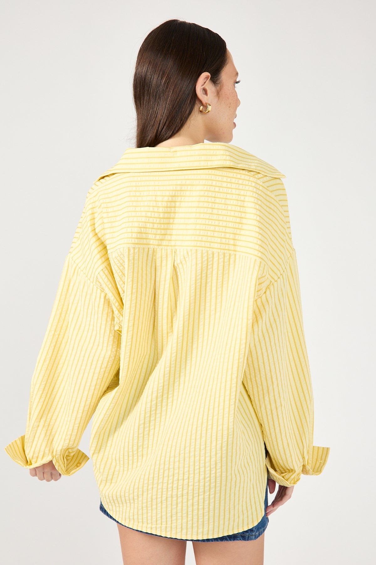 Perfect Stranger Kaili Stripe Shirt Lemon Stripe