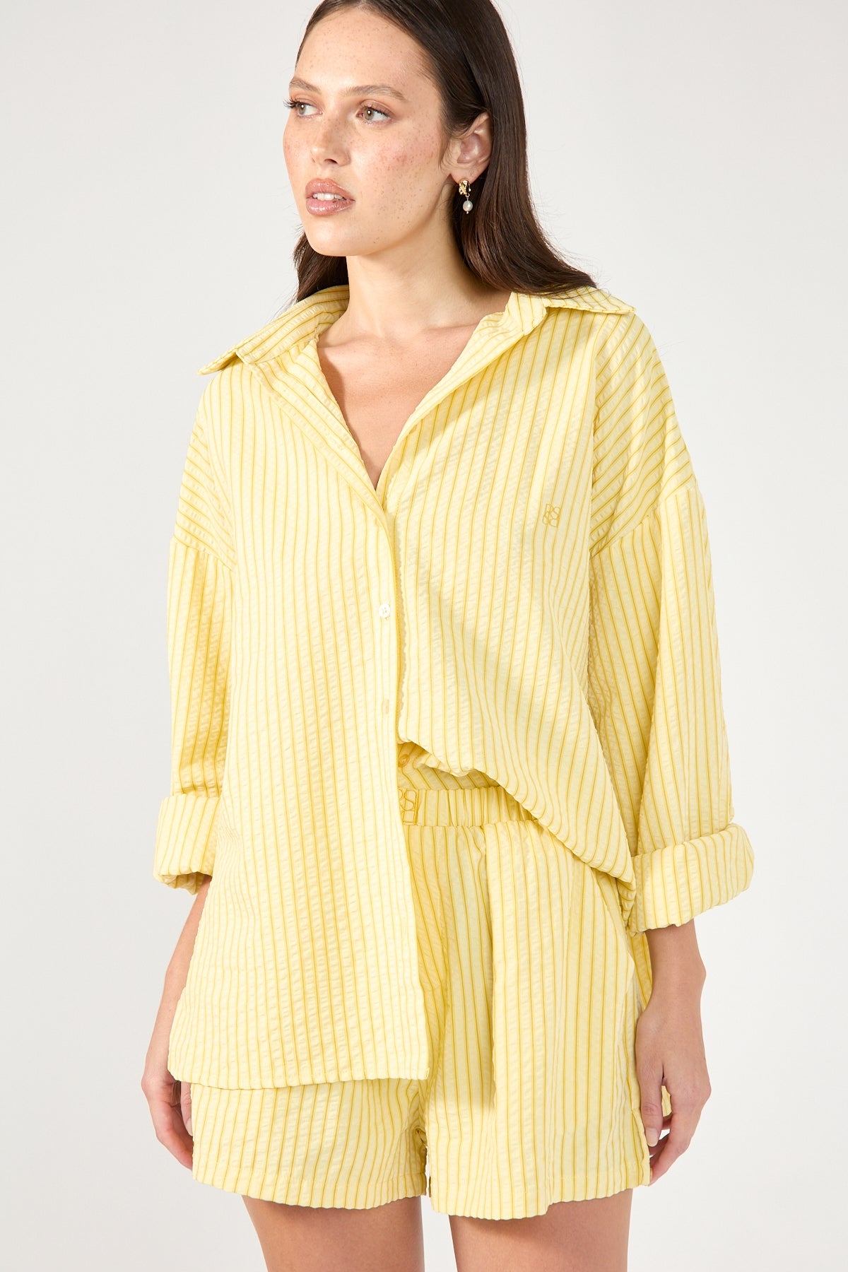 Perfect Stranger Kaili Stripe Short Lemon Stripe