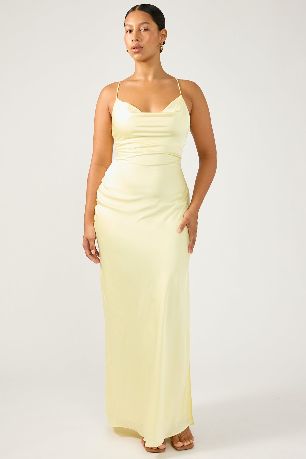 Perfect Stranger Evie Recycled Maxi Dress Yellow