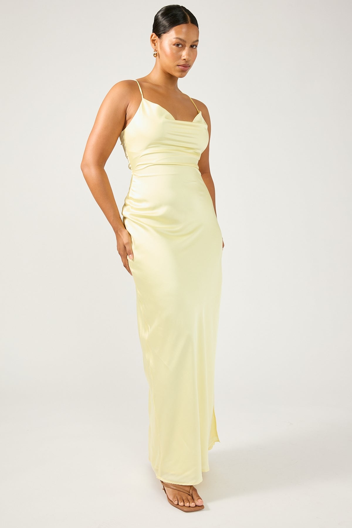 Perfect Stranger Evie Recycled Maxi Dress Yellow