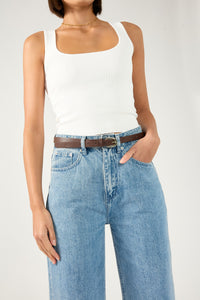 Perfect Stranger Maylin Skinny Belt Brown