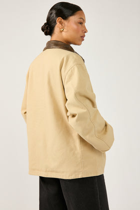 Perfect Stranger London Collar Trench Coat Stone