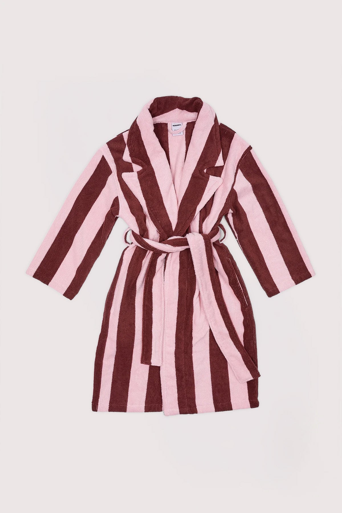 Hommey Hommey Robe - Rocky Road Stripes Burgundy Stripe/Pink