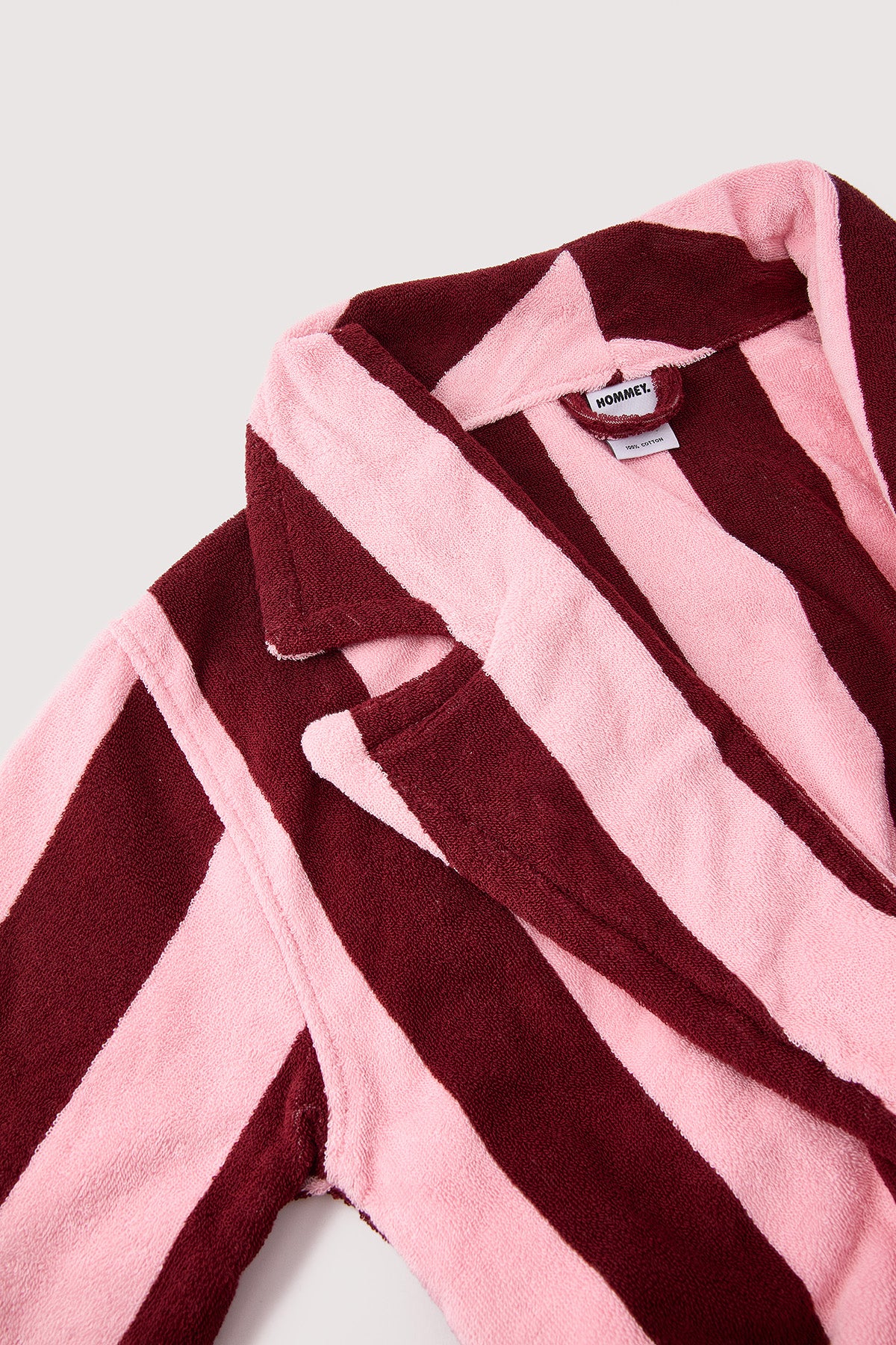 Hommey Hommey Robe - Rocky Road Stripes Burgundy Stripe/Pink