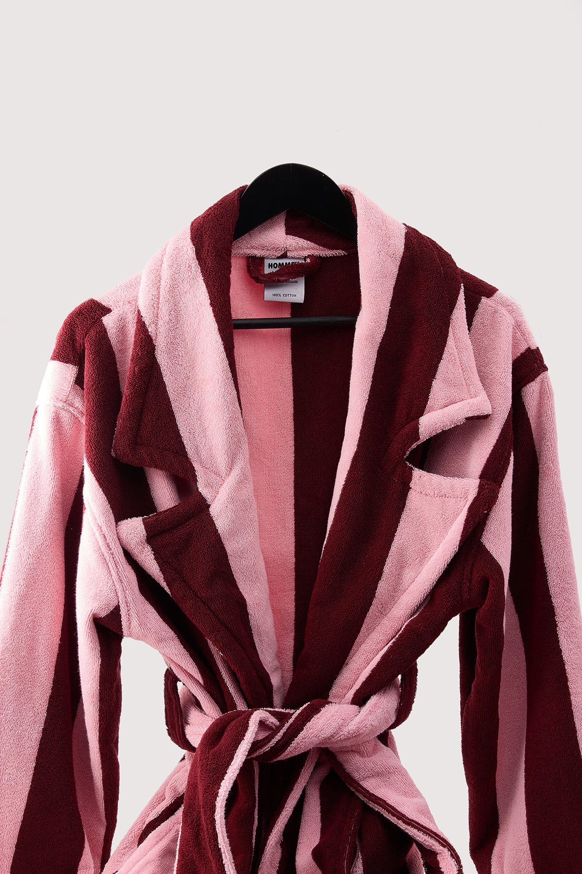 Hommey Hommey Robe - Rocky Road Stripes Burgundy Stripe/Pink