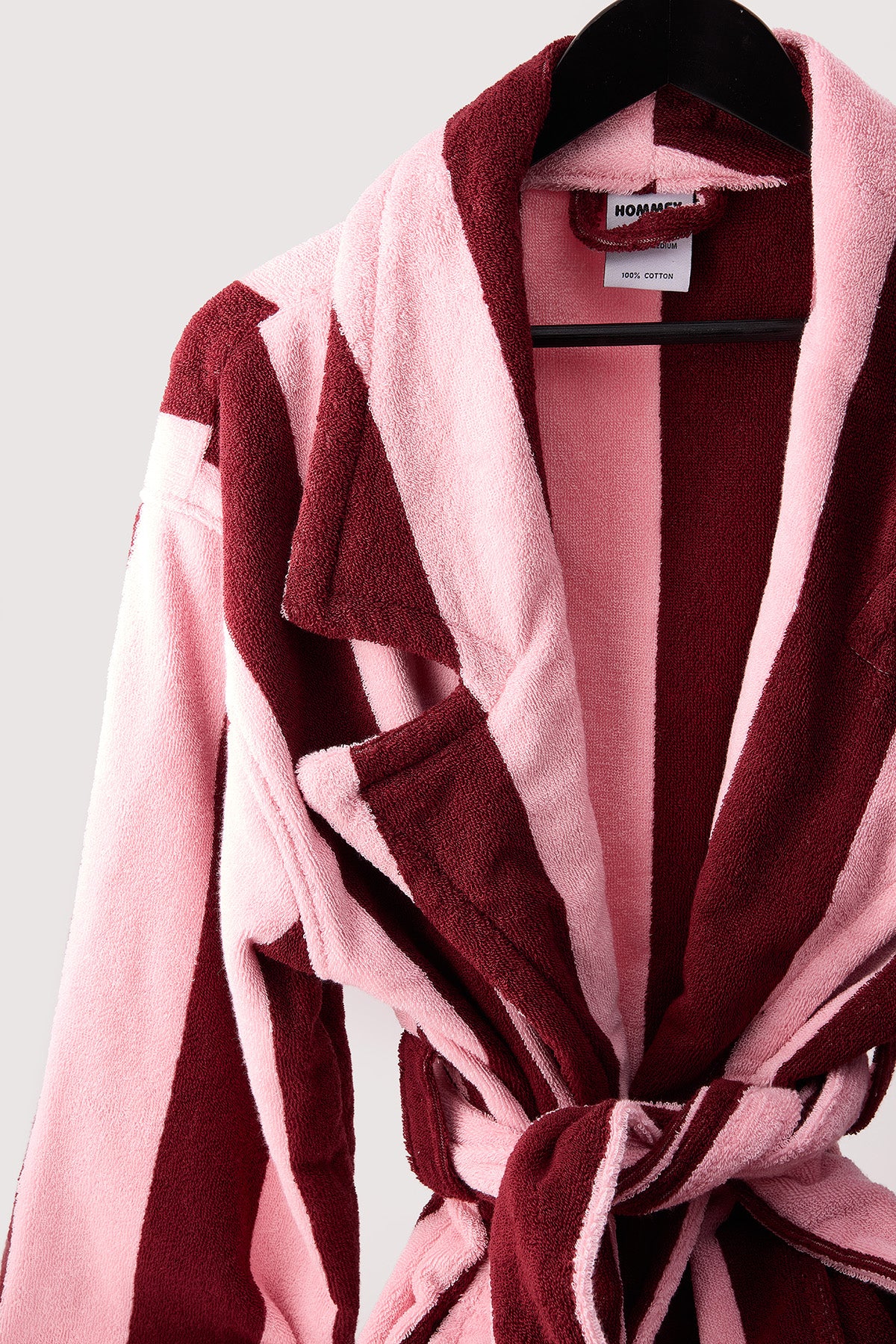 Hommey Hommey Robe - Rocky Road Stripes Burgundy Stripe/Pink