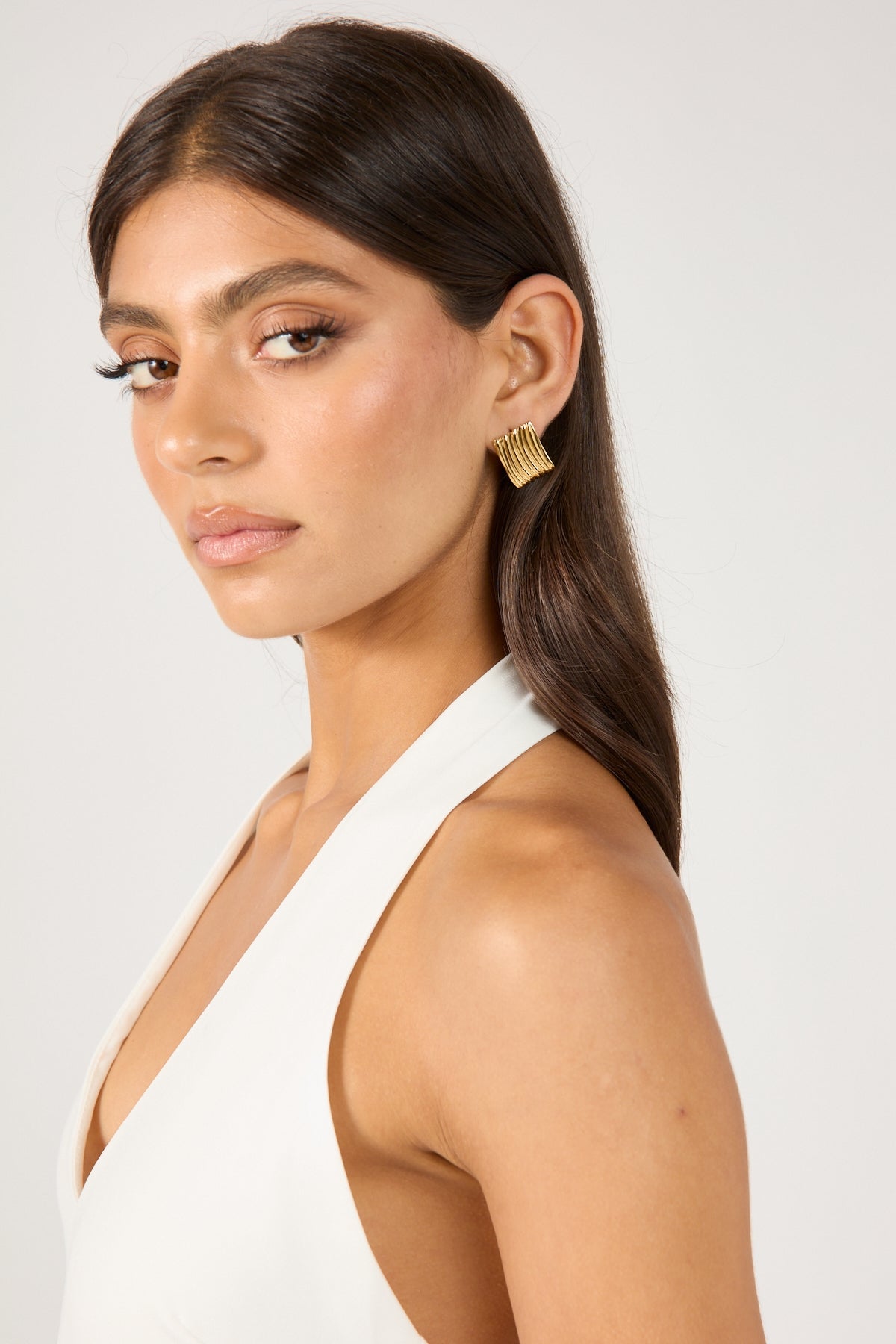 Perfect Stranger Sara Squared Earring 18K Gold