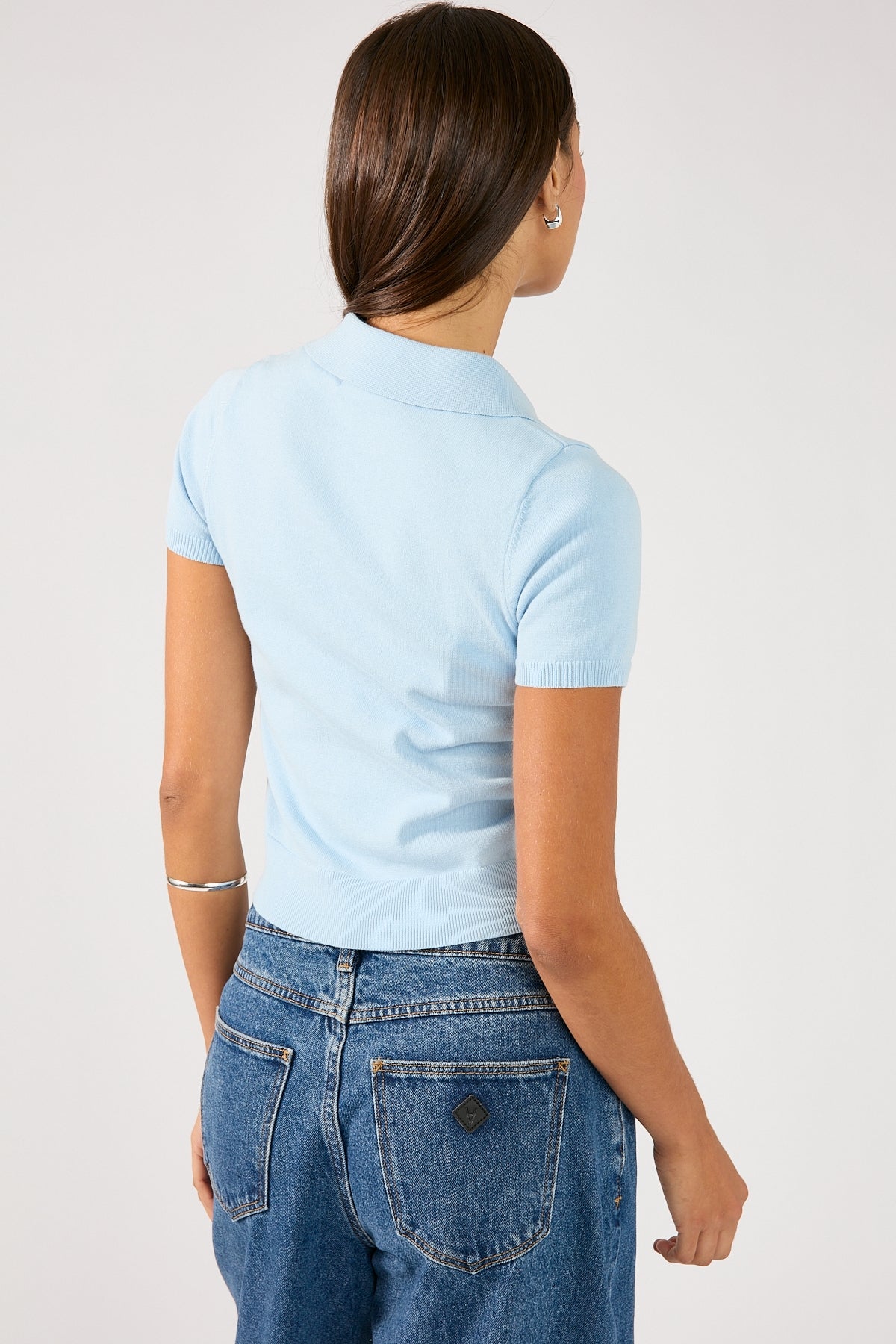 Perfect Stranger Clueless Short Sleeve Polo Light Blue