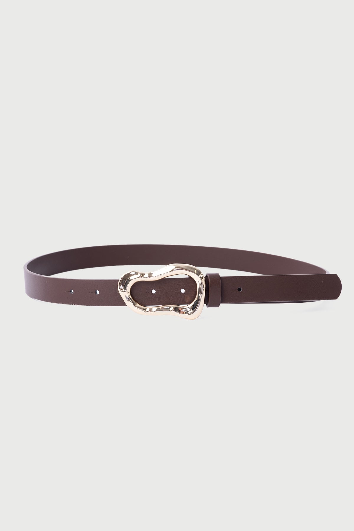 Perfect Stranger Golden Wave Belt Chocolate