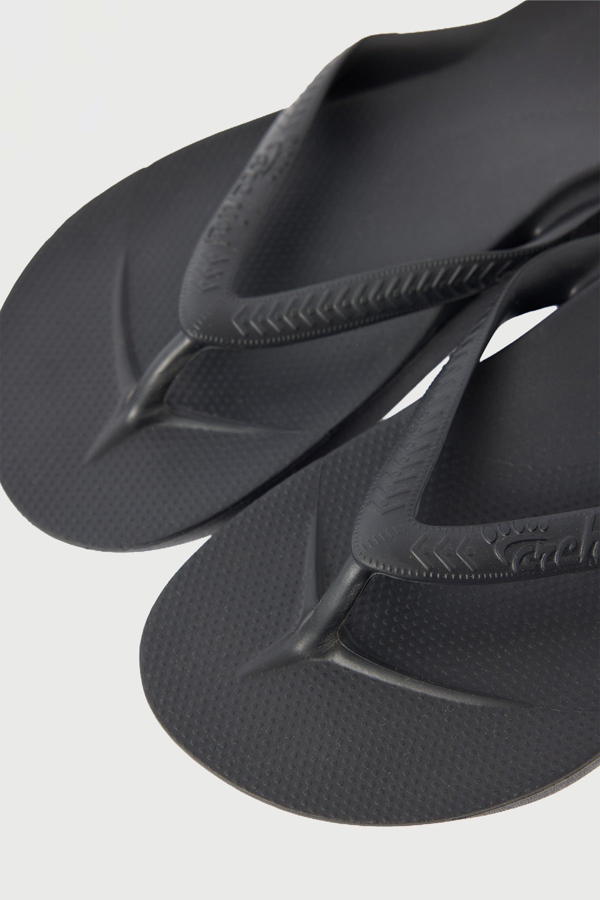 Archies Footwear Arch Support Thong Black