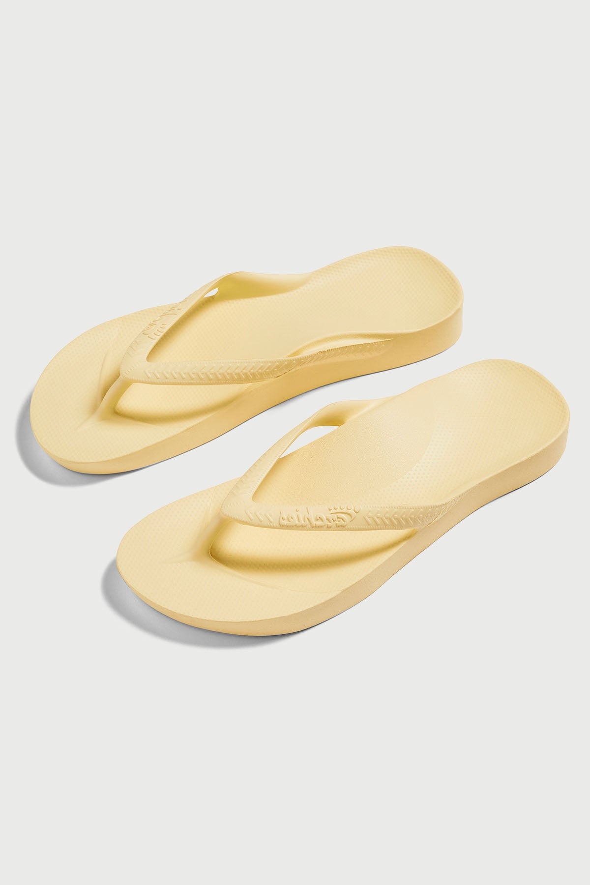 Archies Footwear Arch Support Thong Lemon