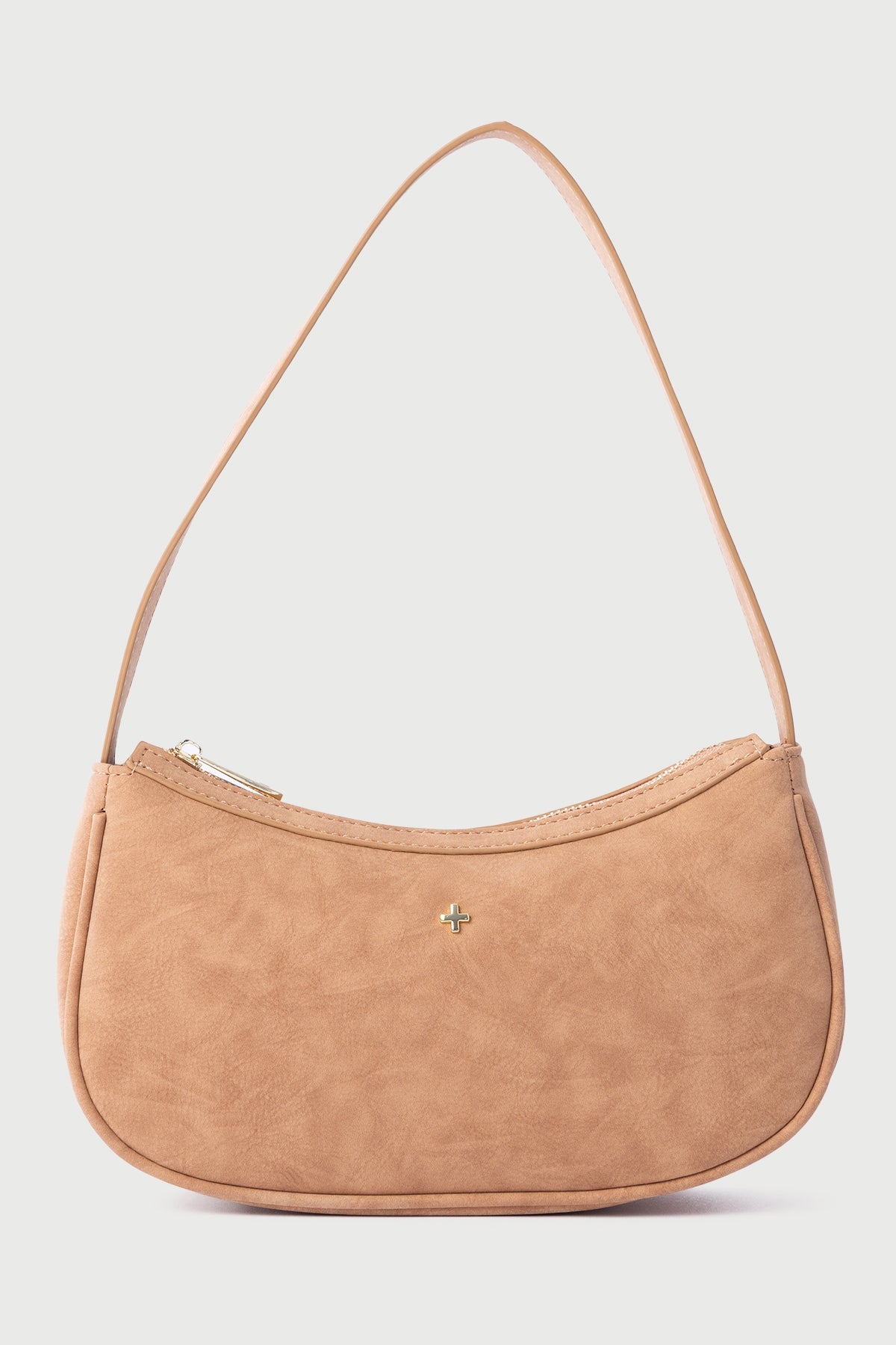 Peta + Jain Dixee Suede Shoulder Bag Gold/Tan