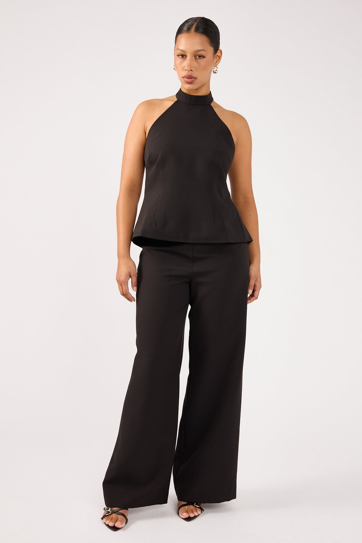 Perfect Stranger Beck Buckle Mid Rise Pant Black
