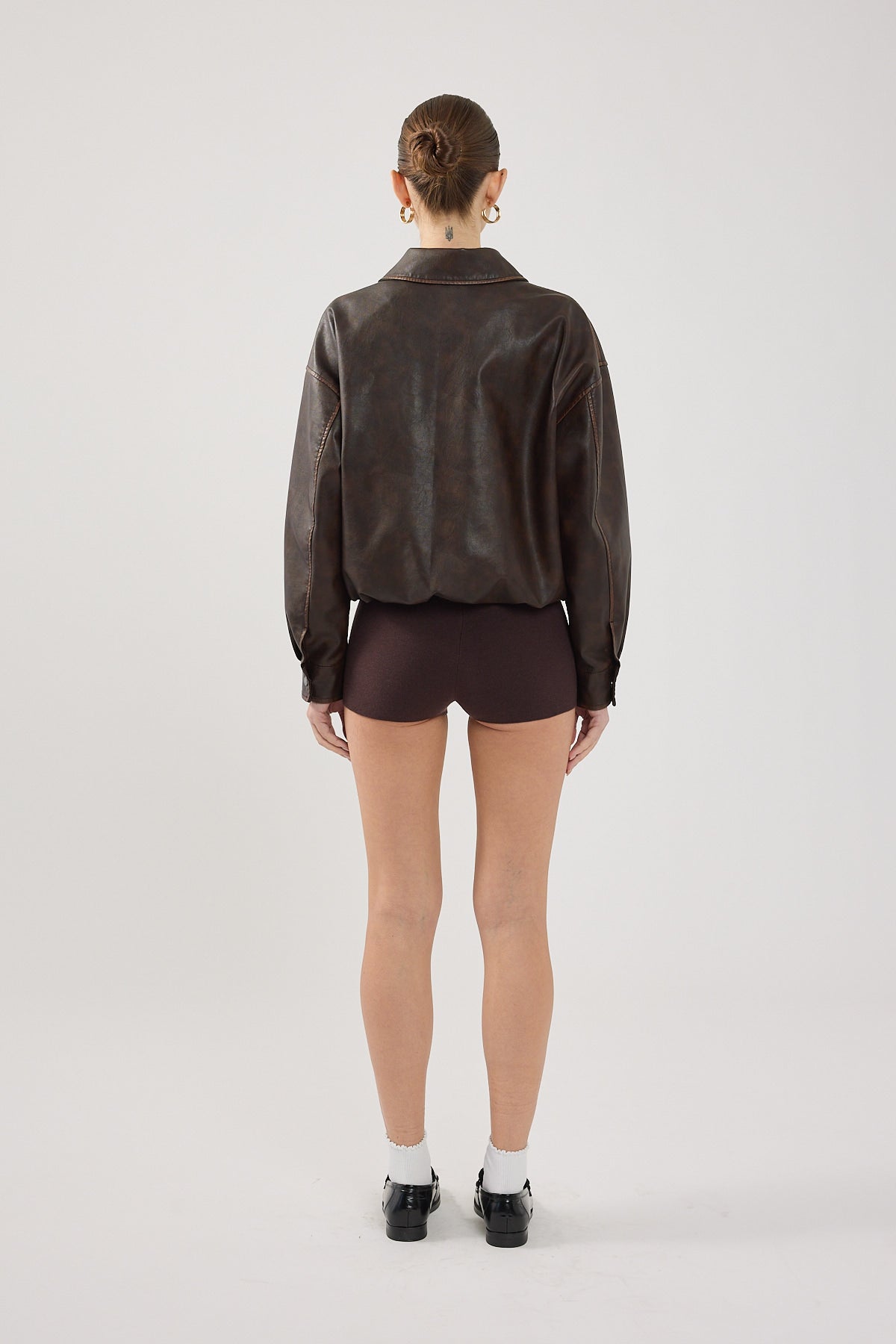 Perfect Stranger Marco Mini Knit  Short Brown