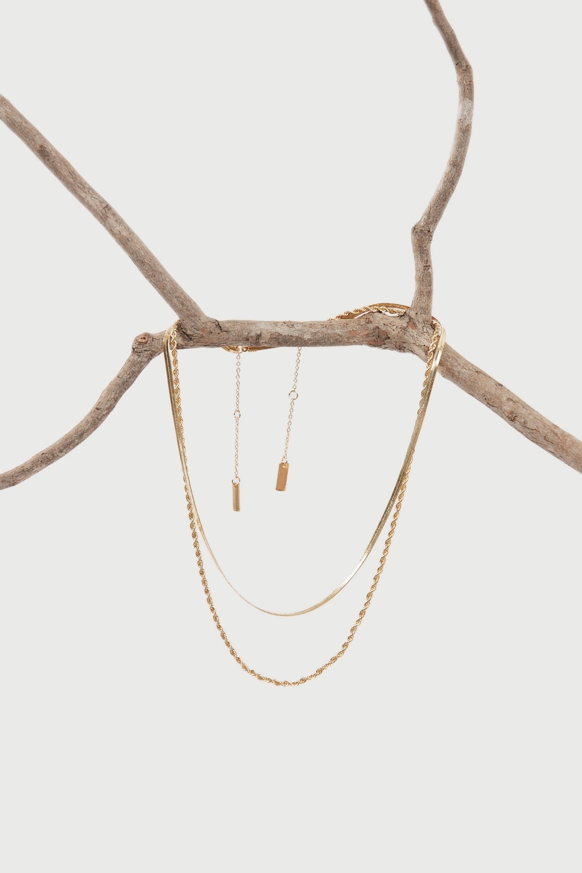 Perfect Stranger Twist Snake Chain Plated Necklace Pack 18K Gold Plated