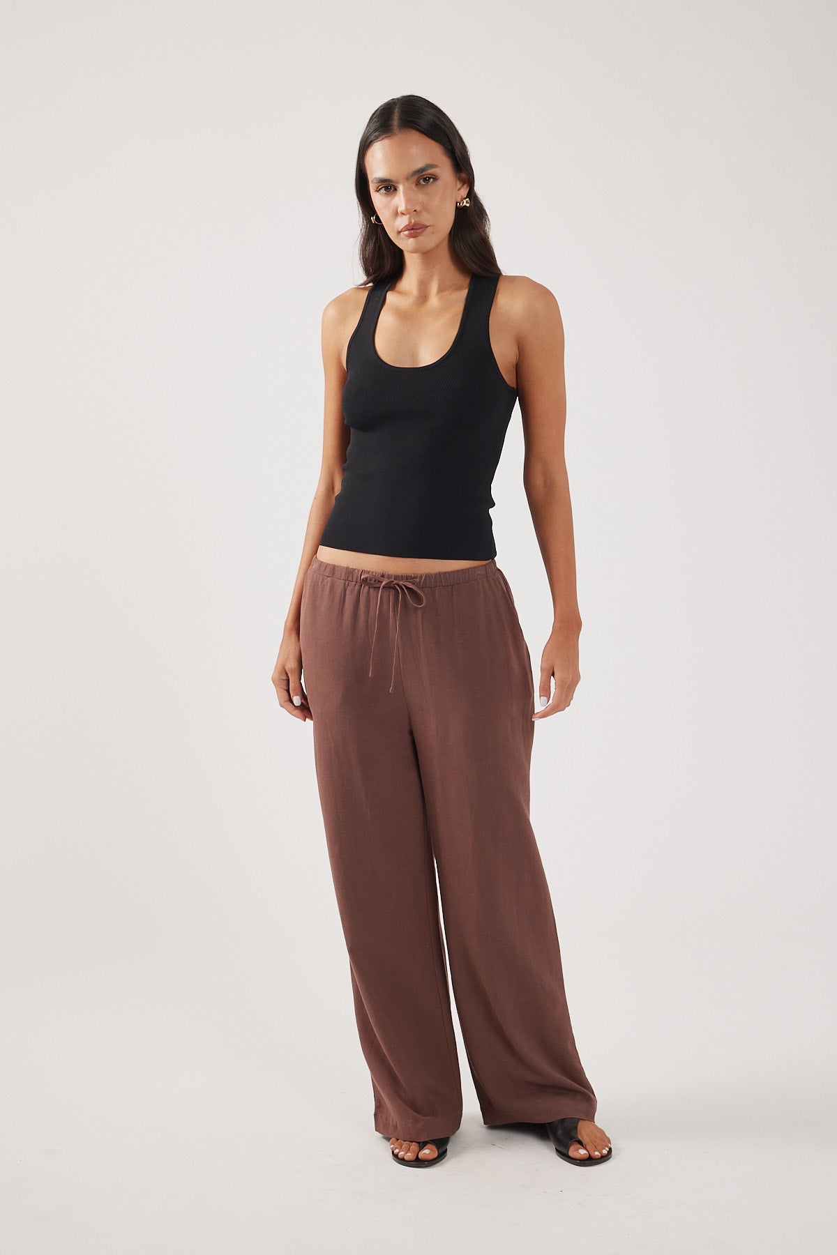 Perfect Stranger Majorca Elastic Pant Brown