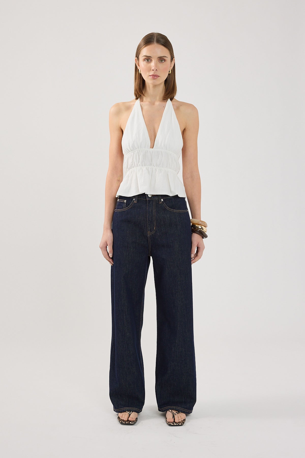 Perfect Stranger Immy Halter Top White