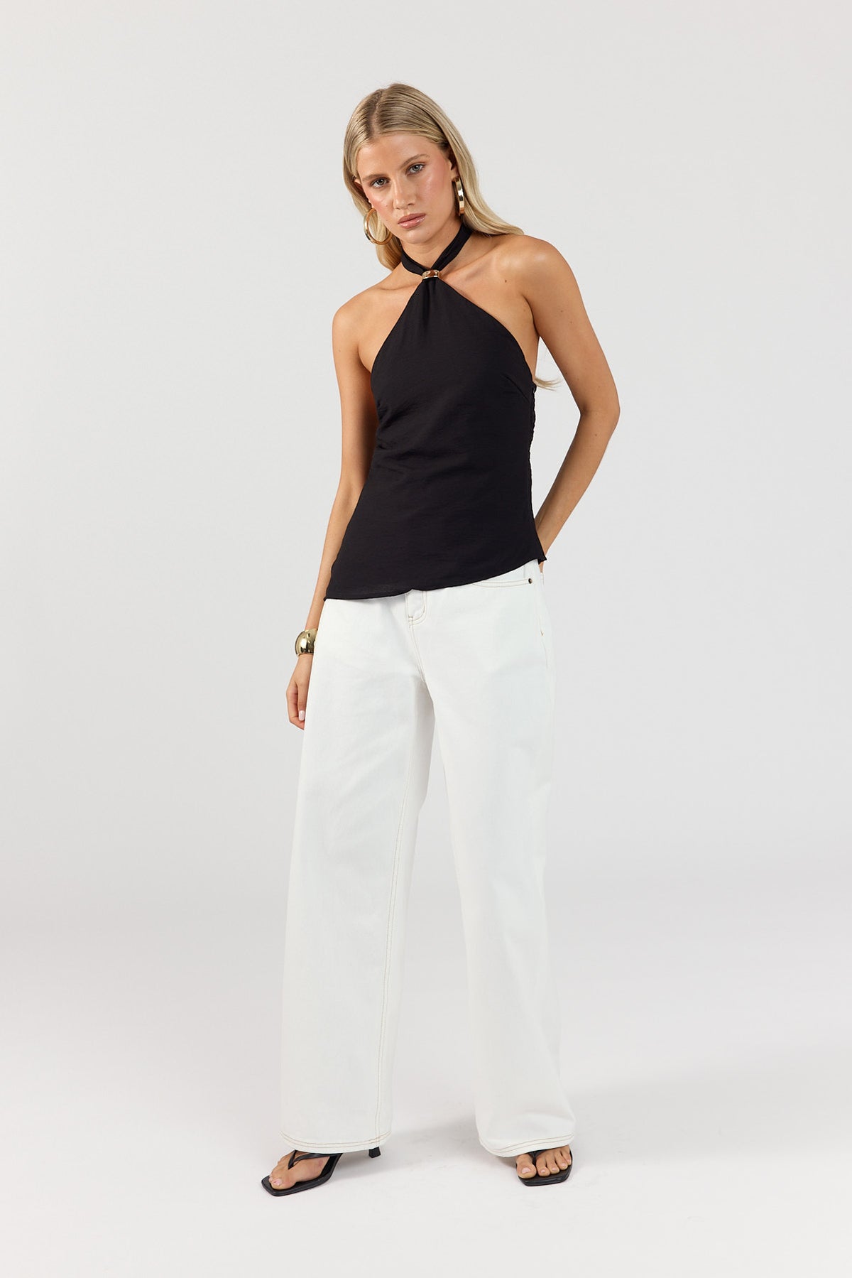 Perfect Stranger Avalia Halter Top Black
