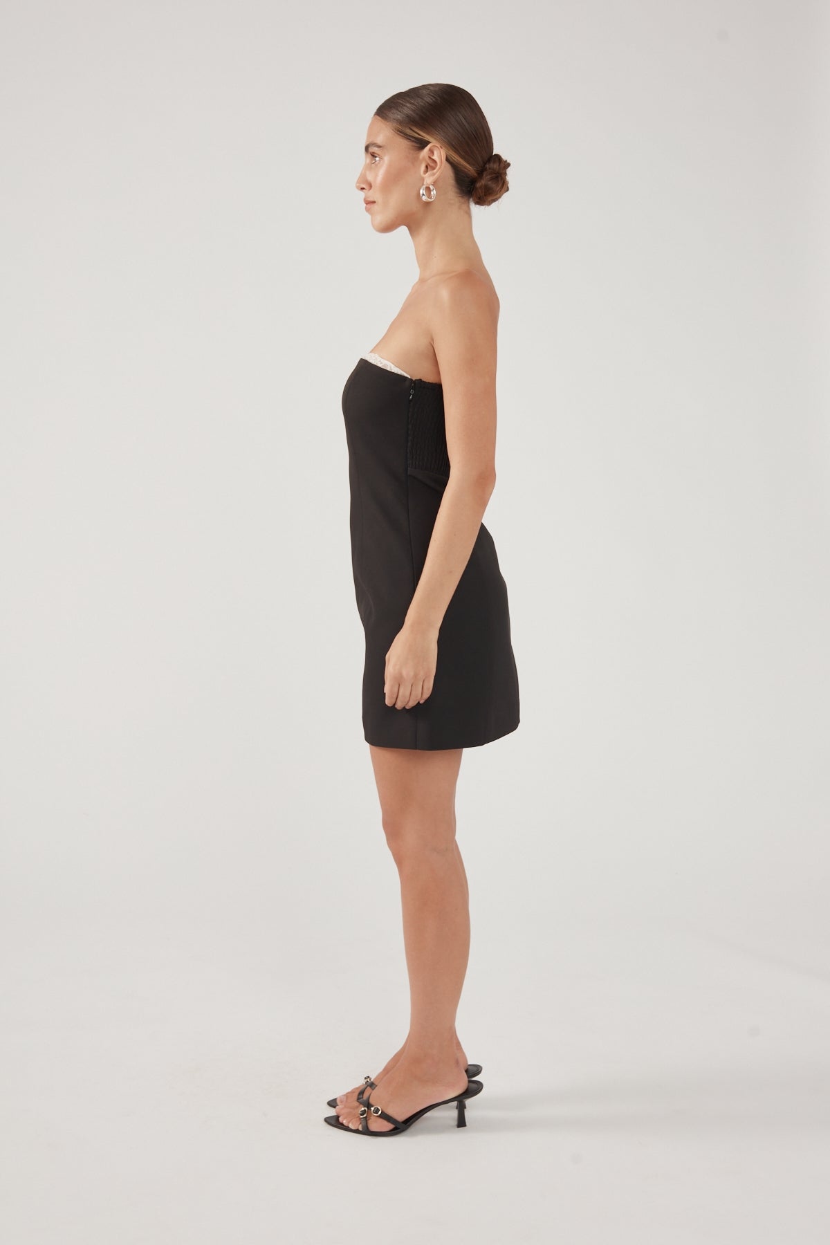 Perfect Stranger Perri Lace Strapless Dress Black