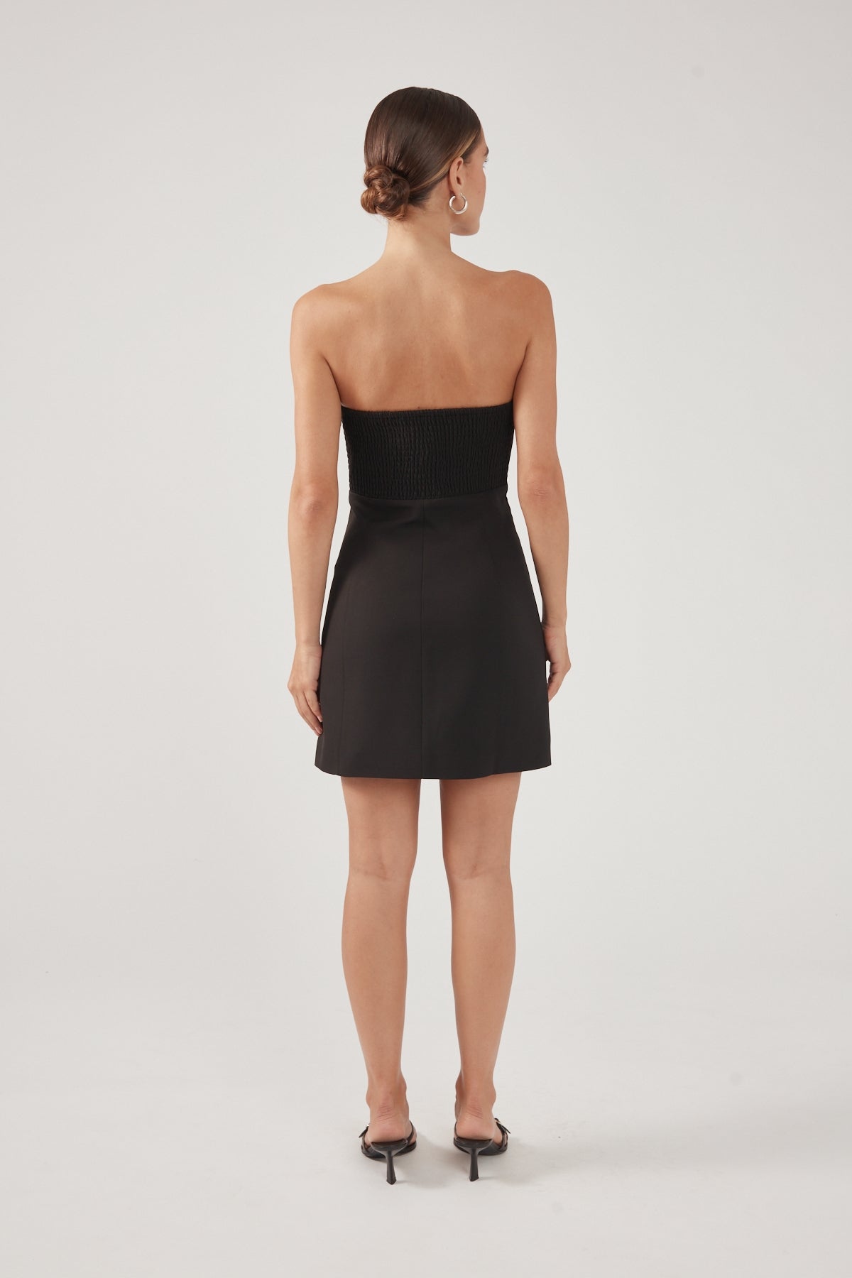 short 21st birthday dresses Black A-Line Strapless Bandage Maxi Dress – Selene Dress main image 1