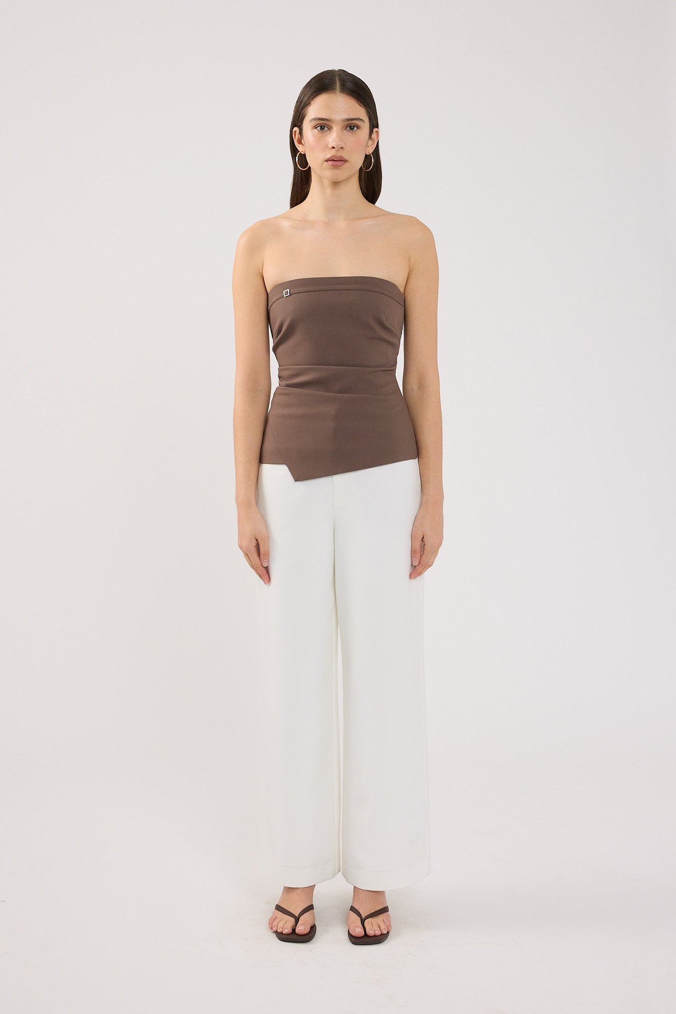 Perfect Stranger Cecelia High Rise Pant White