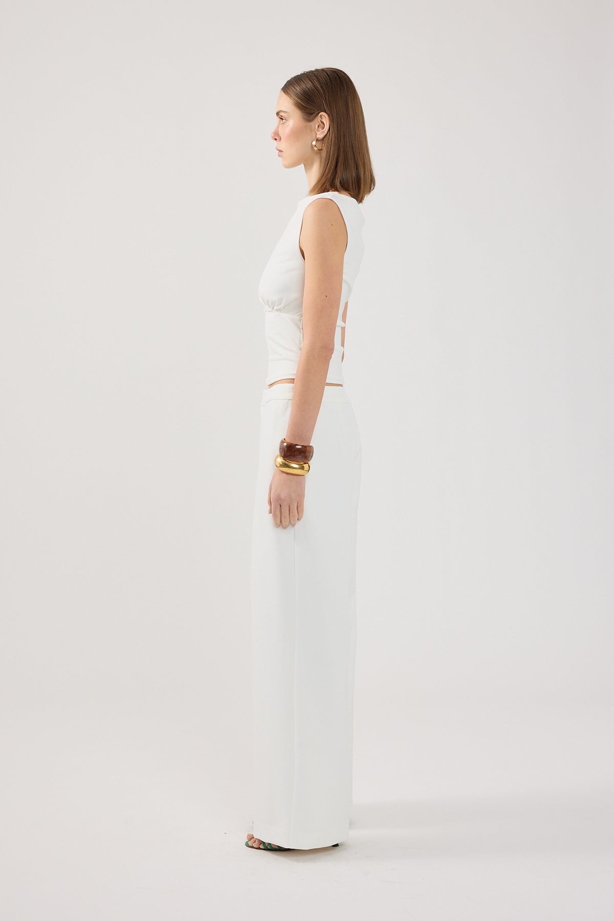 Perfect Stranger Cecelia High Rise Pant White