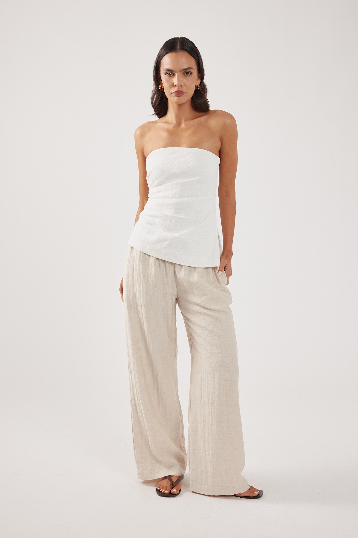 Perfect Stranger Tabby Mid Rise Pant Oat