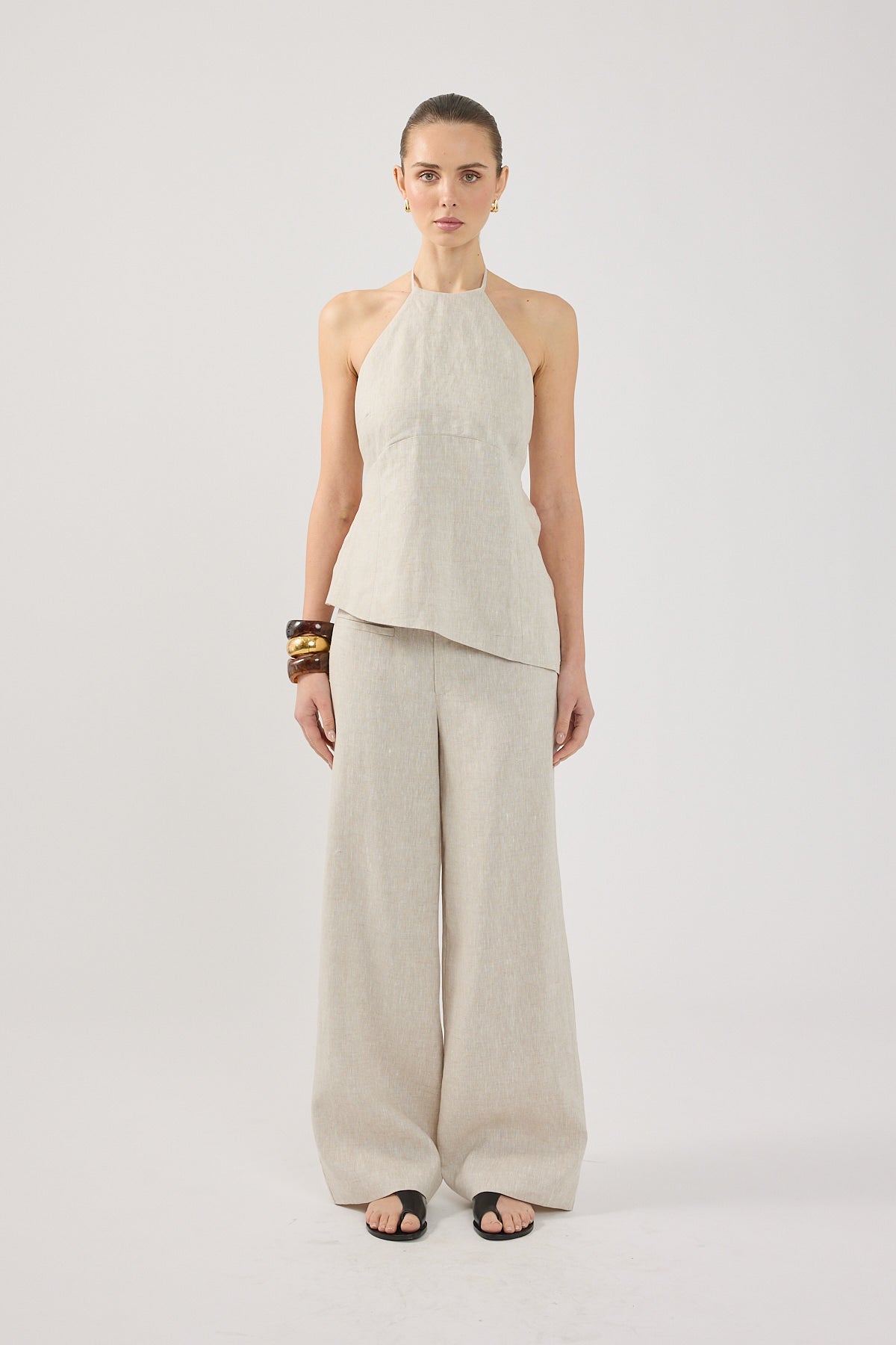 Perfect Stranger Reese Halter Top Oat