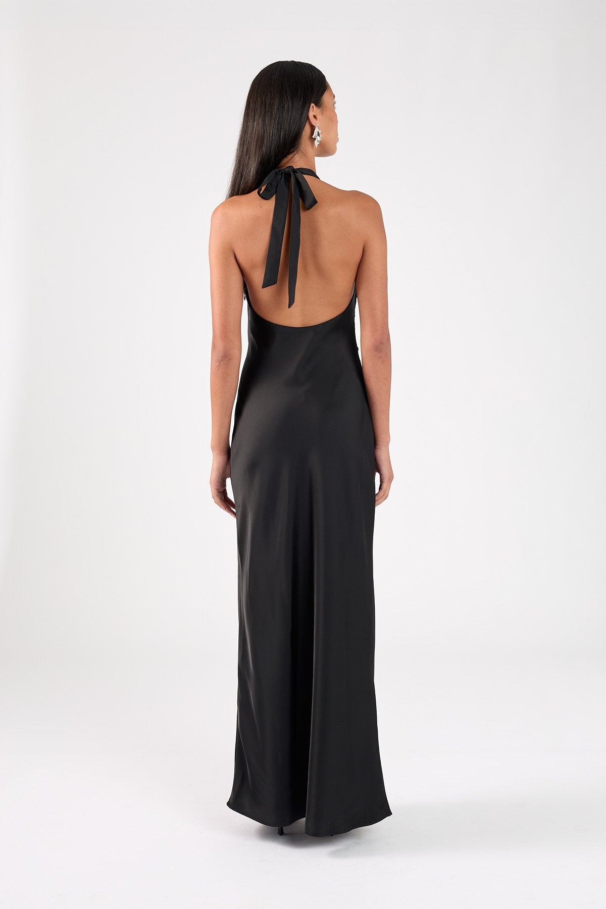 Perfect Stranger Jayde High Neck Maxi Dress Black