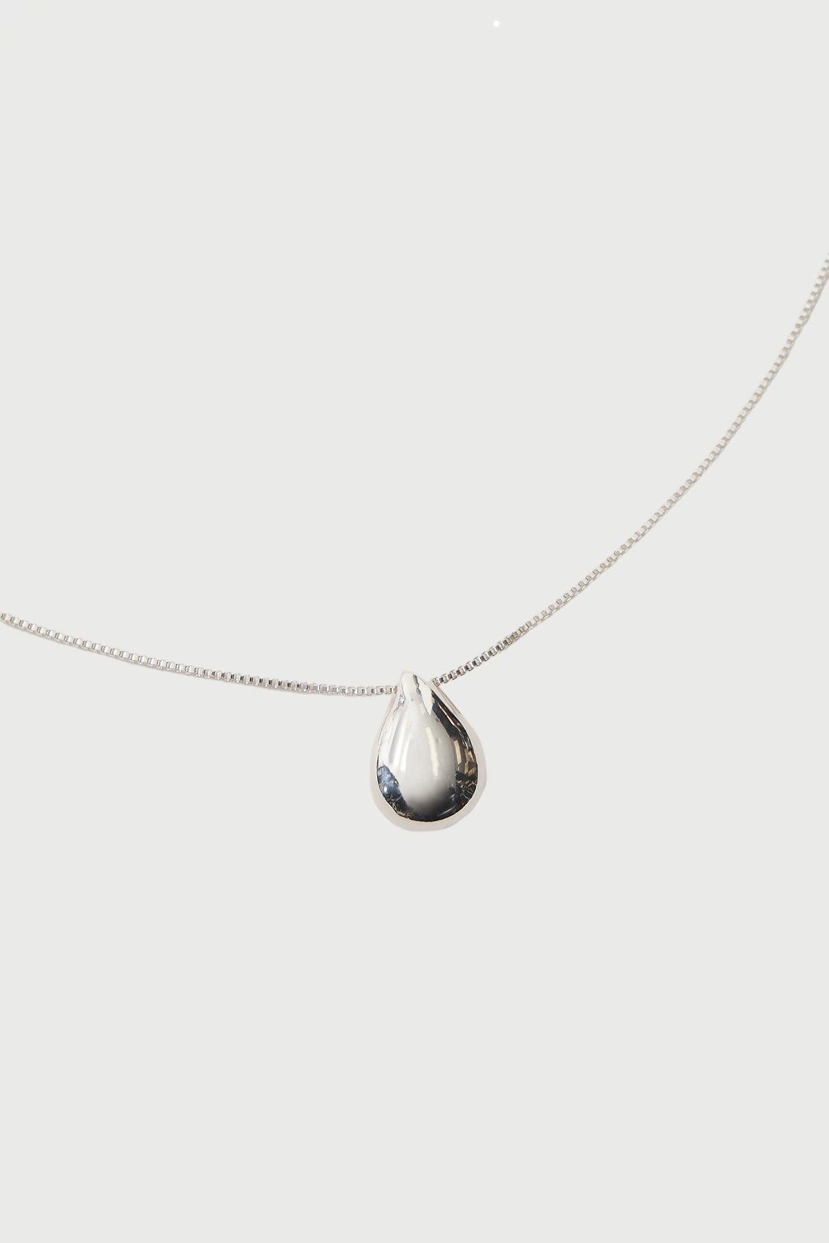 Perfect Stranger Ethereal Drop Necklace Plated Silver