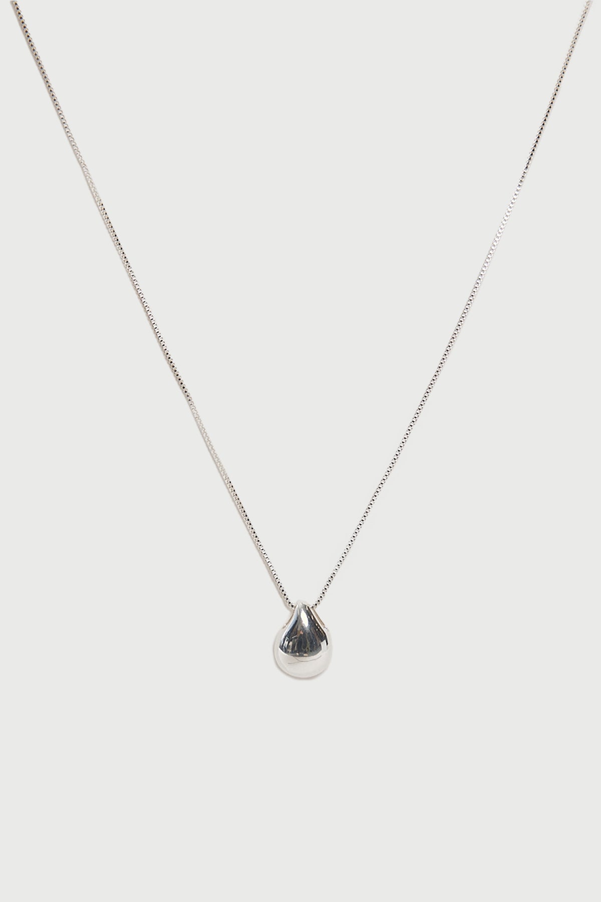 Perfect Stranger Ethereal Drop Necklace Plated Silver