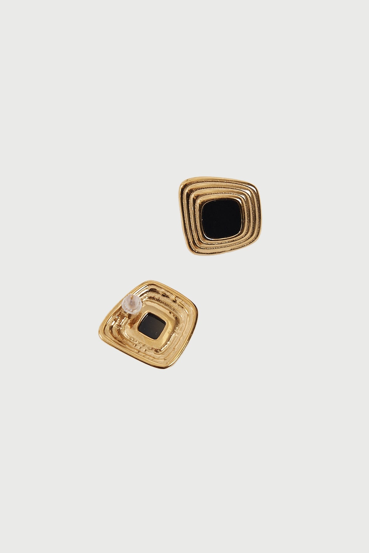 Perfect Stranger Kelly Square Earrings 18K Gold