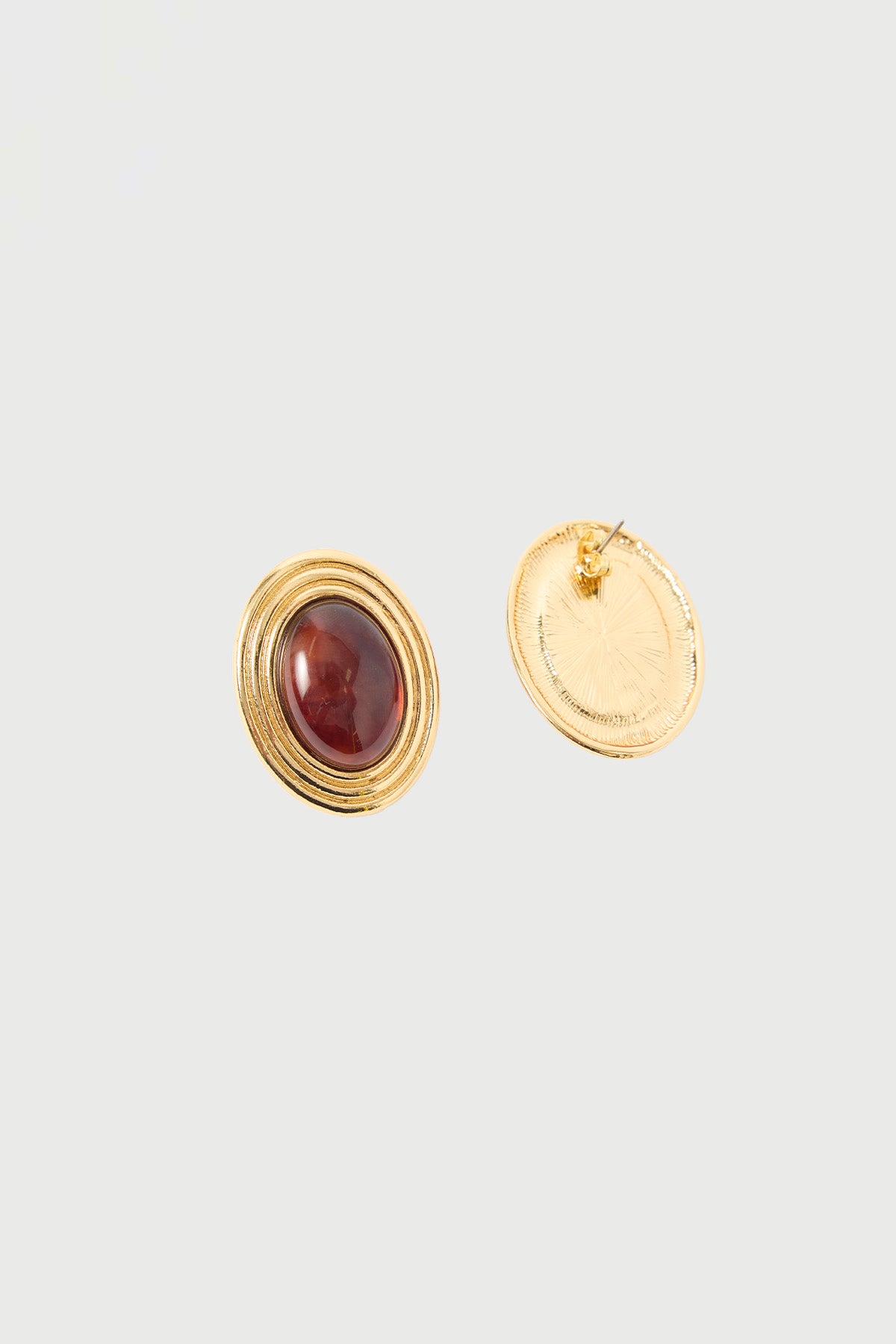 Perfect Stranger Houston Oval Earrings 18K Gold