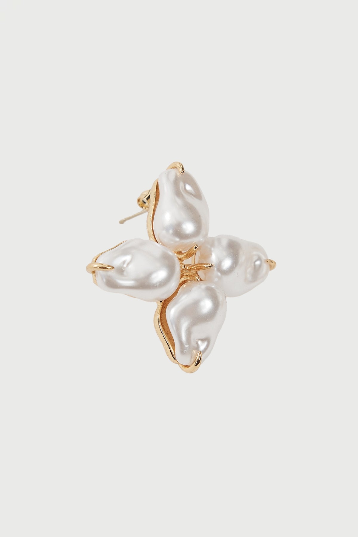 Perfect Stranger Grace Pearl Statement Earrings 18K Gold/Pearl