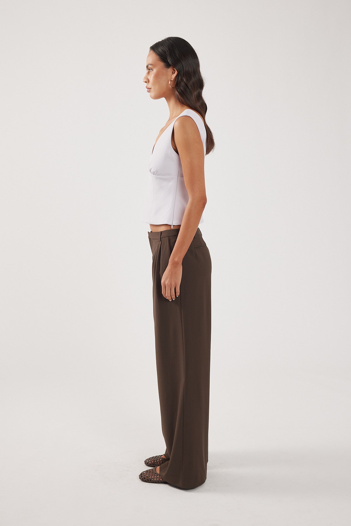 Perfect Stranger Allegra V-Neck Top Lilac