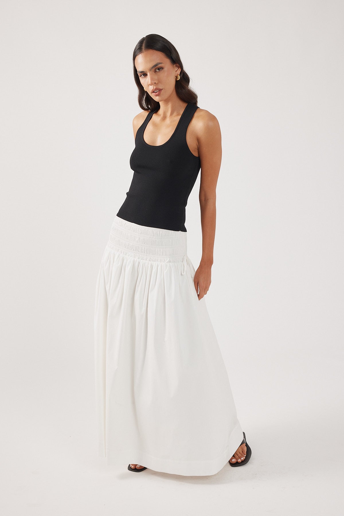 Perfect Stranger Gabrielle Maxi Skirt White
