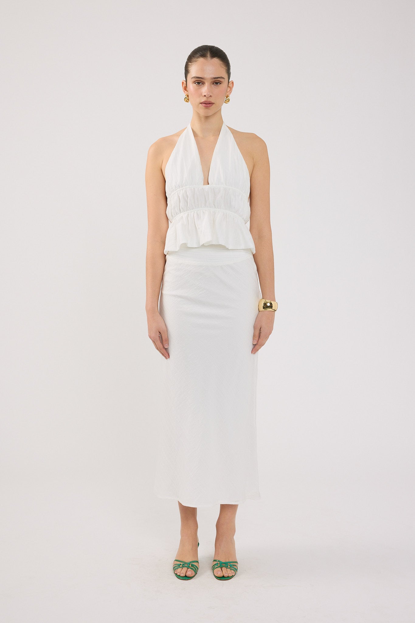 Perfect Stranger Immy Maxi Skirt White