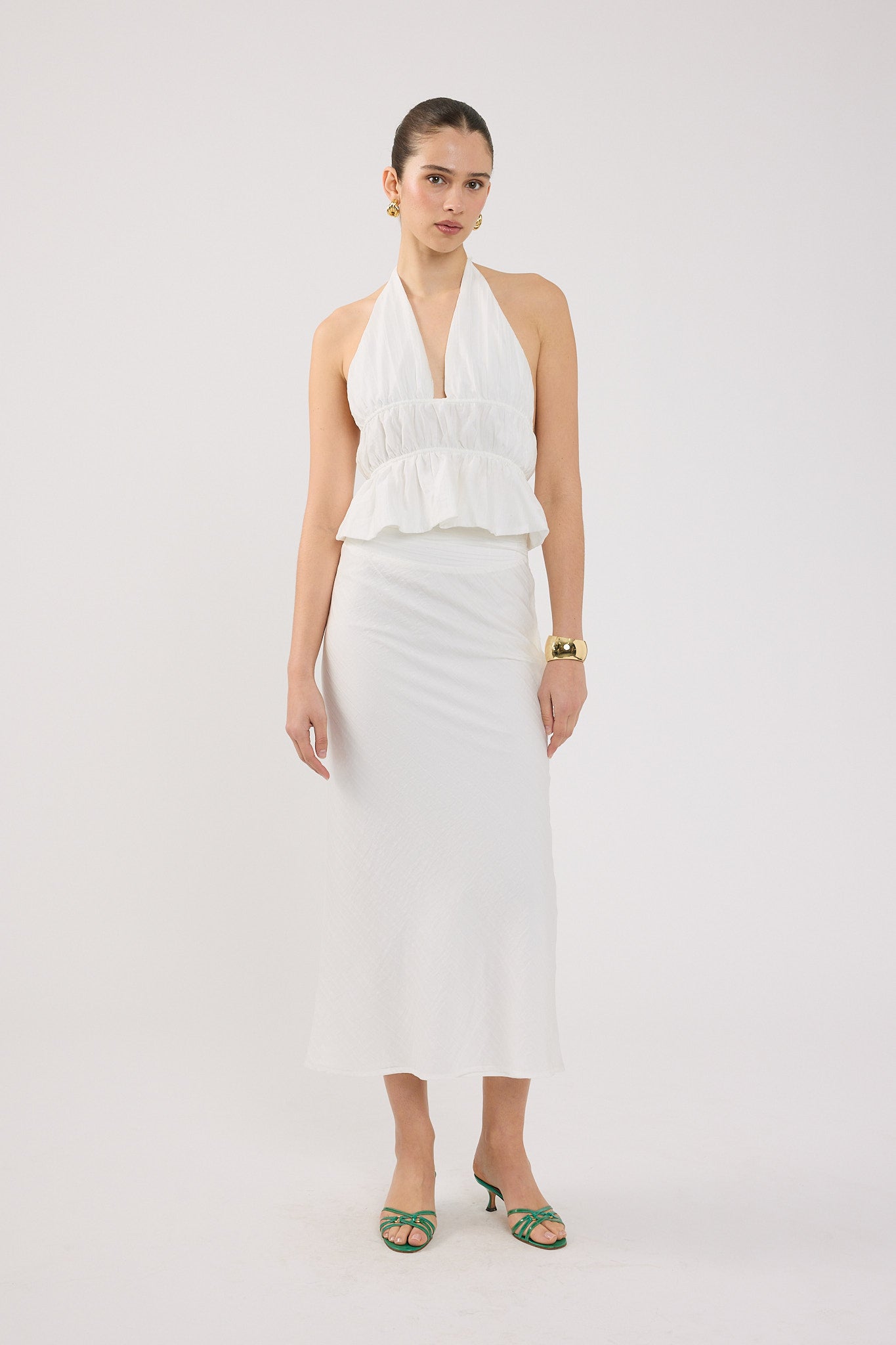 Perfect Stranger Immy Maxi Skirt White