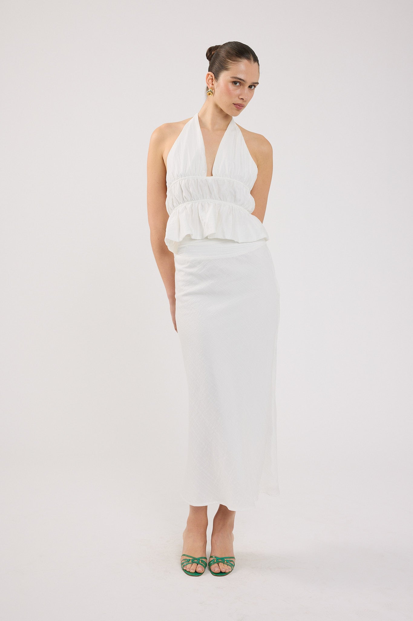 Perfect Stranger Immy Maxi Skirt White