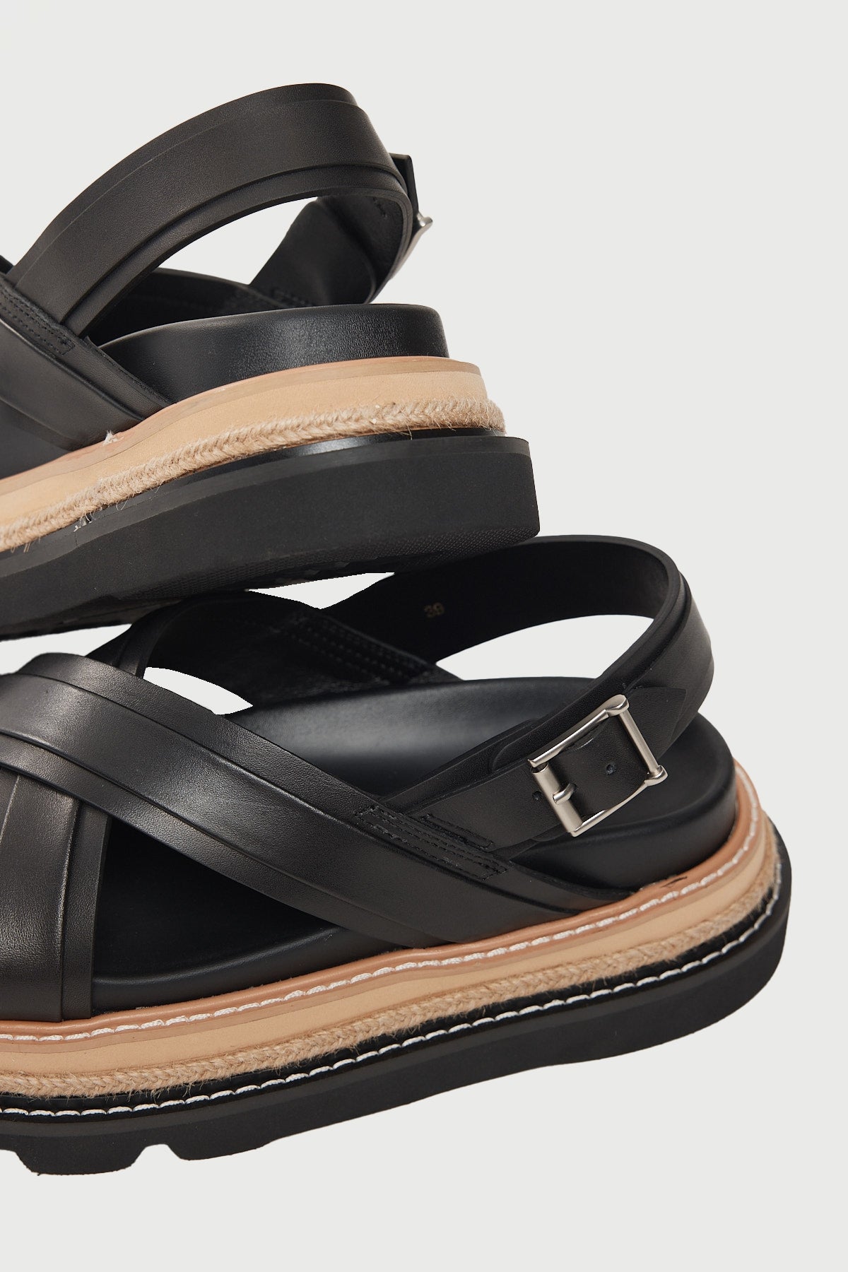 Veena Black Leather