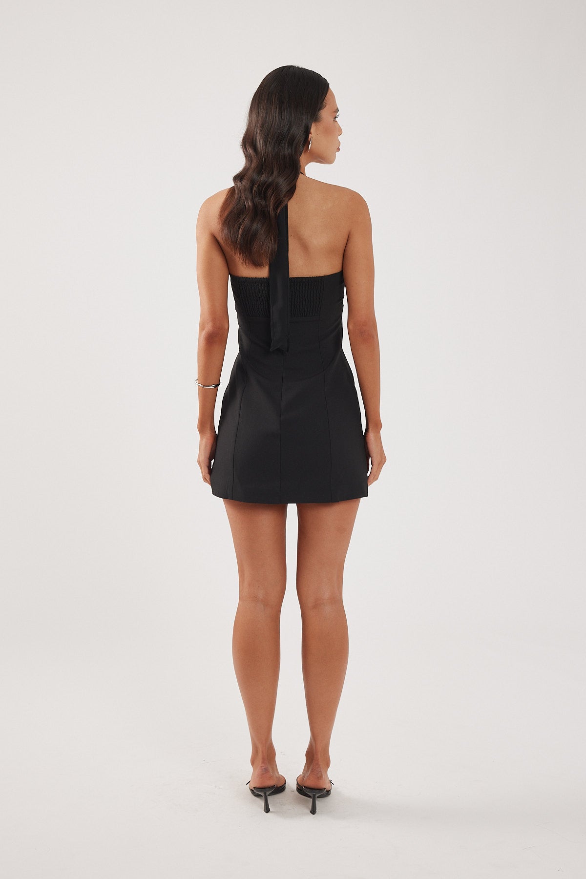 Perfect Stranger Lula Halter Mini Dress Black Perfect Stranger Lula Halter Mini Dress Black