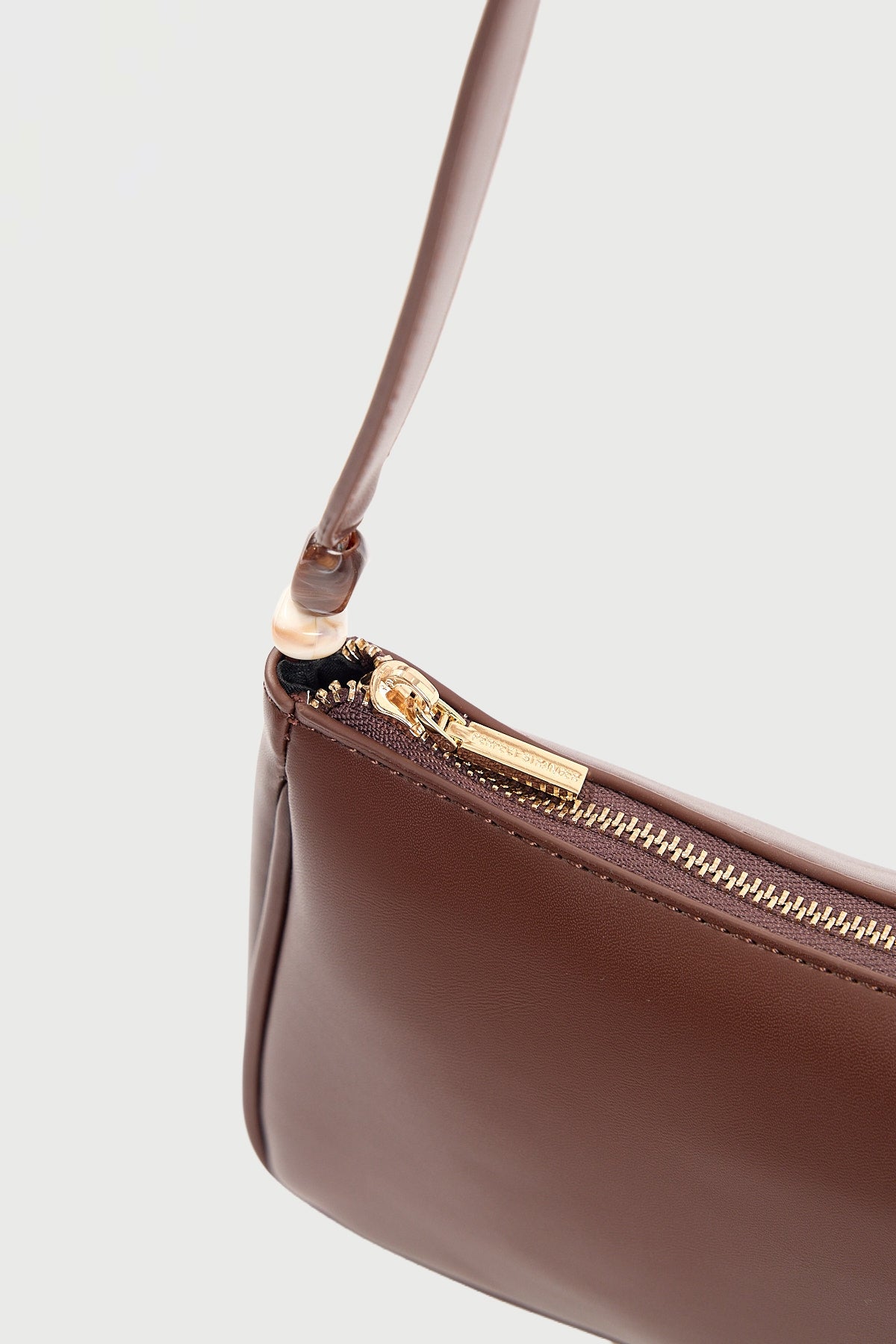 Perfect Stranger Zeya Beaded Shoulder Bag Brown