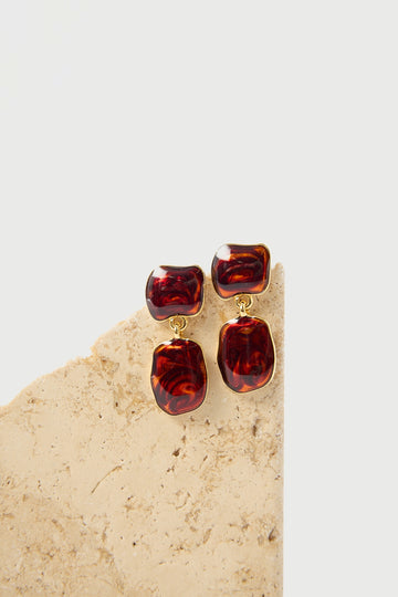Perfect Stranger Horizon Drop Earrings 18K Gold