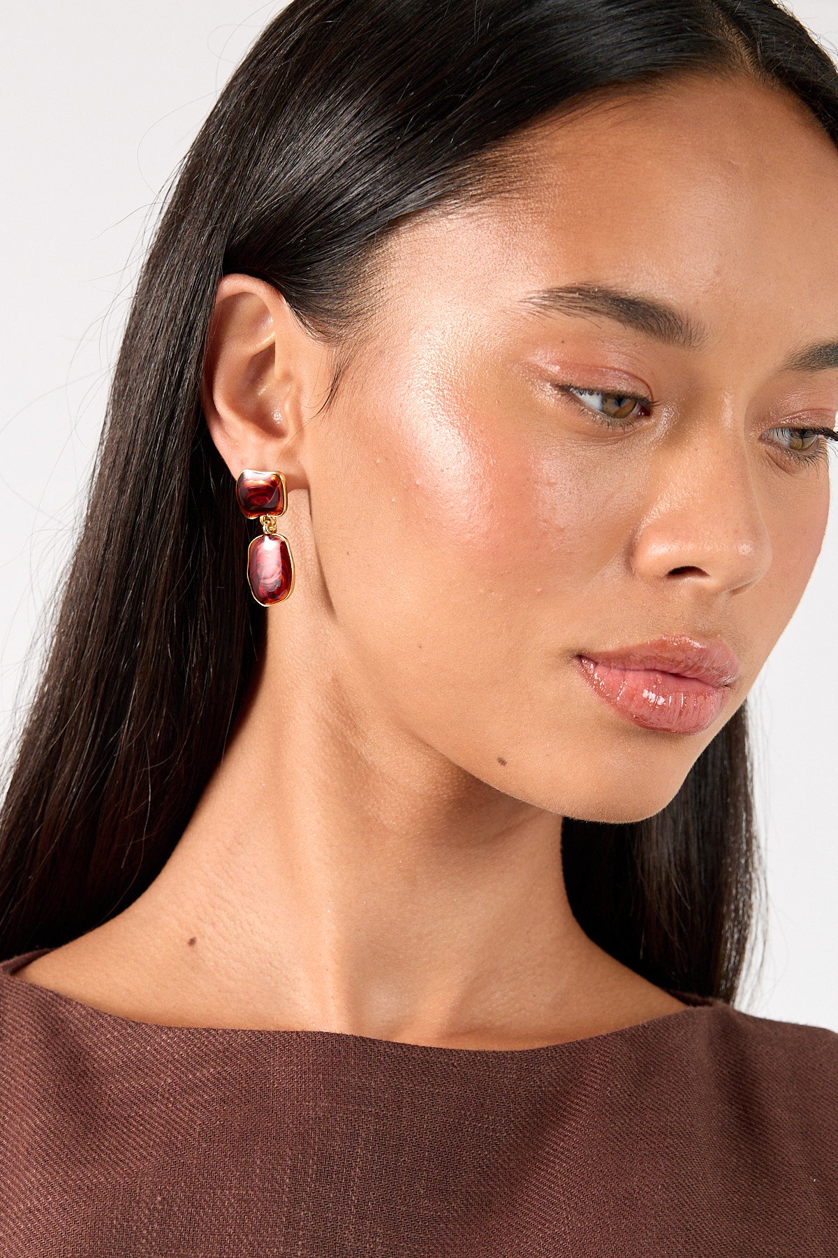 Perfect Stranger Horizon Drop Earrings 18K Gold