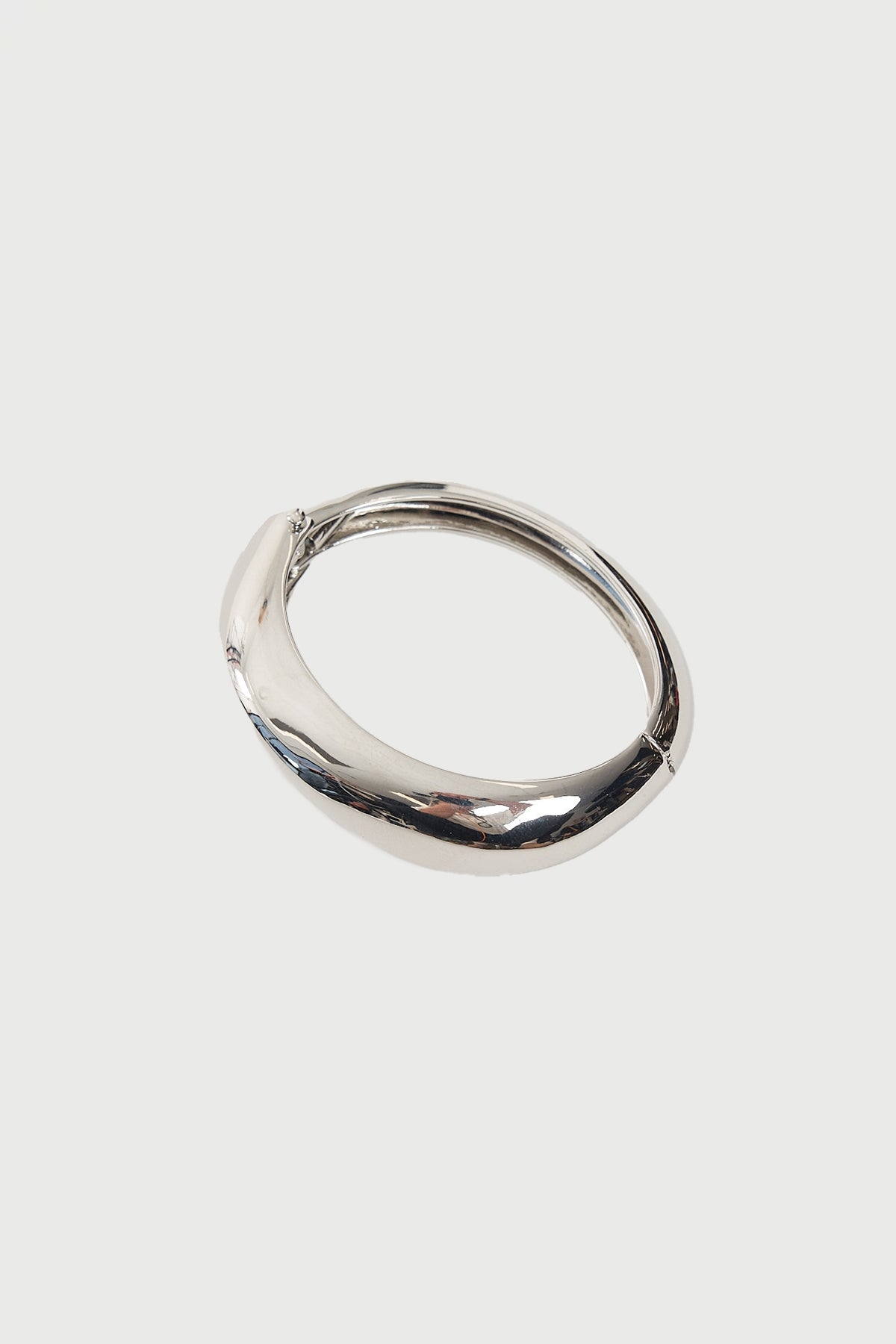 Perfect Stranger Warped Bangle Silver Plated