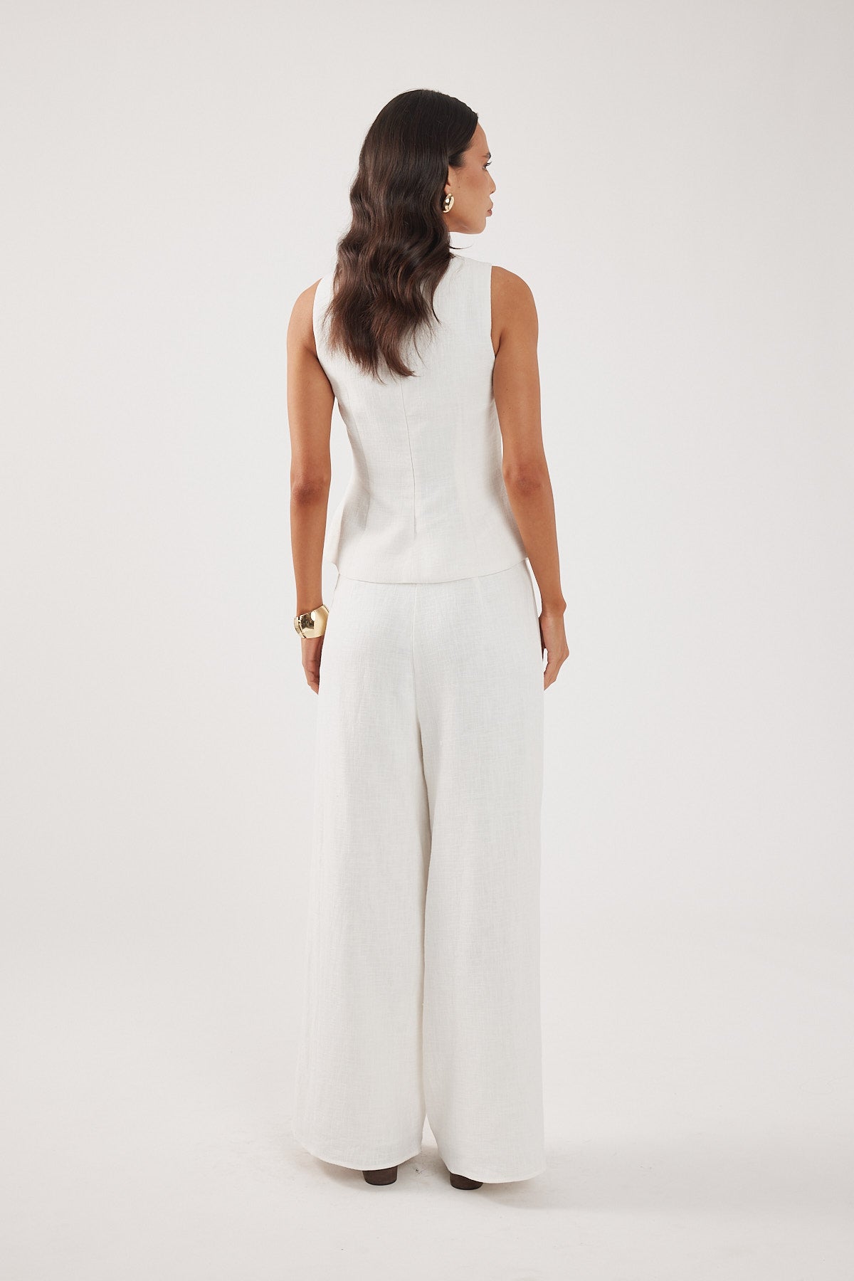 Perfect Stranger Menorca Boat Neck Top Off White