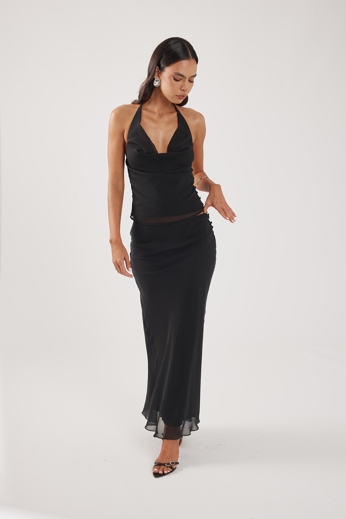 Perfect Stranger Rudi Maxi Skirt Black
