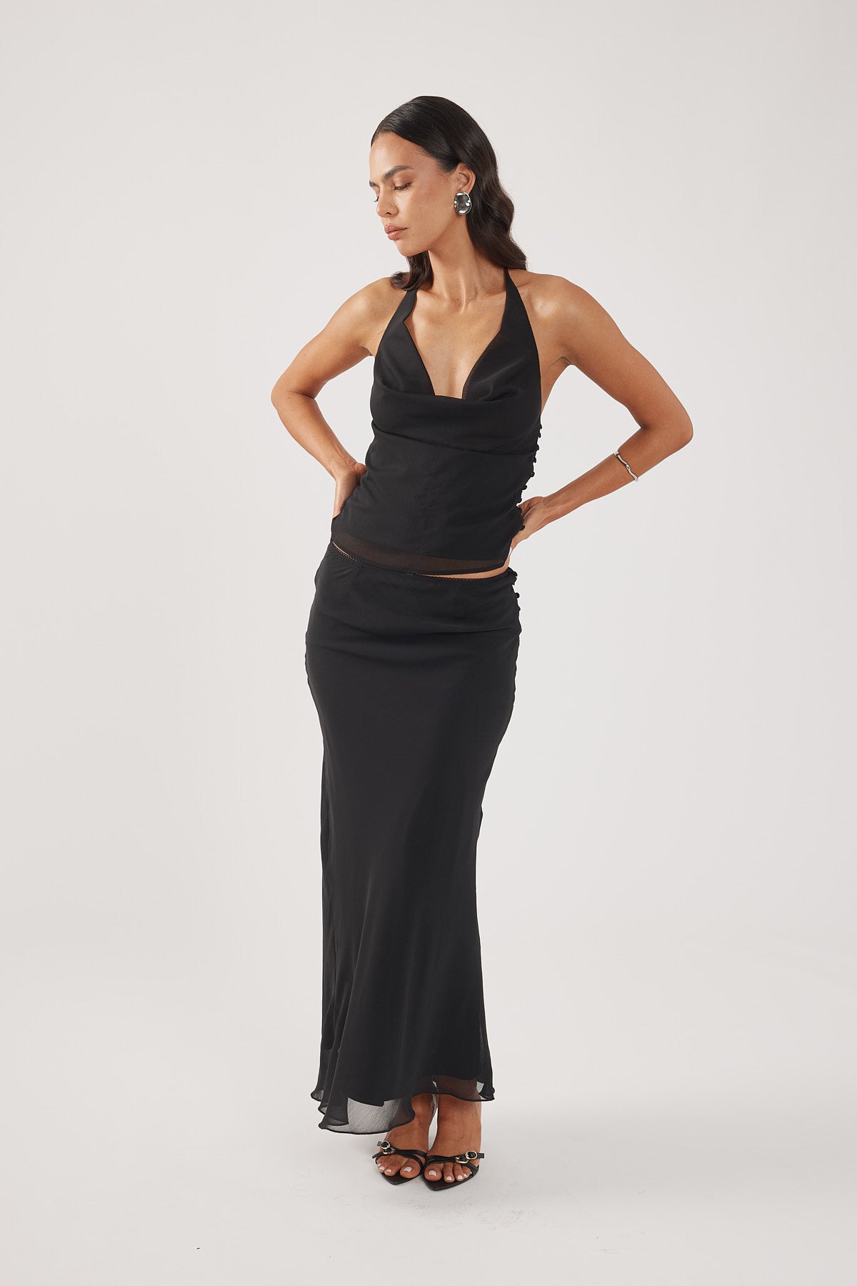 Perfect Stranger Rudi Maxi Skirt Black